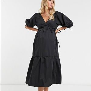 ASOS maternity front wrap dress